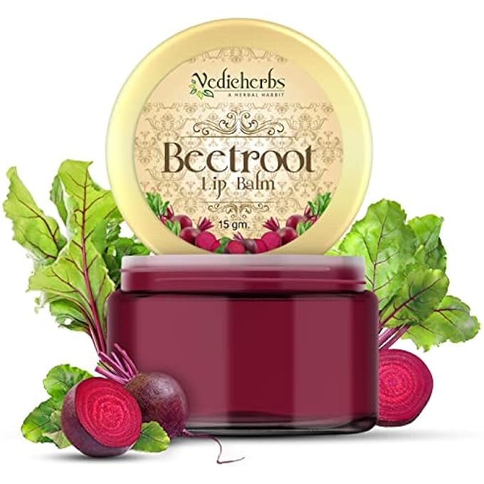 rayihni BEETROOT LIP BALM WITH NATURAL BEETROOT EXTRACT, SHEA BUTTER & ALMOND OIL | PINKY GOODLOOKING NOURISHED LIPS | NATURAL LIP BALM FOR WOMEN & MEN (15 GM.) - Image 1